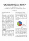 Research paper thumbnail of VIABILITY OF ENERGY EFFICIENCY MEASURES IN RESORT BUILDINGS -CASE STUDY: MAZATLAN, MEXICO