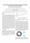 Research paper thumbnail of Energy efficiency options for buildings: insights from buildings energy audit reports in Kazakhstan