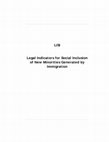 Research paper thumbnail of The LISI Indicators. Legal Indicators for Social Inclusion of New Minorities Generated by Immigration