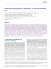 Research paper thumbnail of Evaluating Phylogenetic Congruence in the Post-Genomic Era