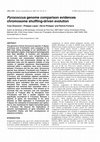 Research paper thumbnail of Pyrococcus genome comparison evidences chromosome shuffling-driven evolution