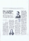 Research paper thumbnail of Ask Narsisizm ve Entrikalar