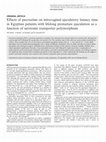 Research paper thumbnail of Effects of paroxetine on intravaginal ejaculatory latency time in Egyptian patients with lifelong premature ejaculation as a function of serotonin transporter polymorphism