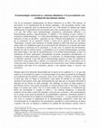 Research paper thumbnail of Fenomenología constructiva y sistemas dinámicos: Un acercamiento a lo cardinal del movimiento mismo