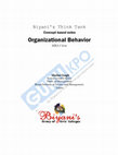 Research paper thumbnail of Organizational Behavior MBA-I Sem