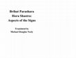 Research paper thumbnail of Brihat Parashara Hora Shastra: Aspects of the Signs