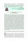 Research paper thumbnail of RIGHT TO ABORTION IS A BASIC HUMAN RIGHT: SPECIAL REFERENCE TO INDIA