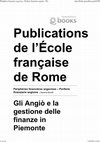 Research paper thumbnail of Gli Angiò e la gestione delle finanze in Piemonte e Lombardia,, in Périphéries financières angevines, a cura di S. Morelli, Rome, Publications de l’École française de Rome, 2018