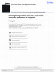 Research paper thumbnail of Yang, P. (2018): Desiring ‘foreign talent’: lack and Lacan in anti-immigrant sentiments in Singapore, Journal of Ethnic and Migration Studies, 44(6), 1015-1031