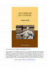 Research paper thumbnail of Meillet : Les langues de l'Europe