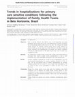 Research paper thumbnail of Trends in hospitalizations for primary care sensitive conditions following the implementation of Family Health Teams in Belo Horizonte, Brazil