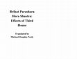 Research paper thumbnail of Brihat Parashara Hora Shastra: Effects of the Third House