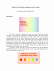 Research paper thumbnail of SPIRITUAL HUMANISM: A FORMULA THAT WORKS