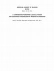 Research paper thumbnail of AMERICAN ACADEMY OF RELIGION IRVING A COMPARISON OF WESTERN CLASSICAL THEISM AND GAUDAPADA'S KARIKA ON THE MANDUKYA UPANISHAD