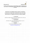 Research paper thumbnail of THE EFFECT OF TURKISH LYRICAL MUSIC ON FOREIGN LANGUAGE VOCABULARY ACQUISITION AND LONG TERM RETENTION IN A TURKISH LANGUAGE COURSE (TÖMER)