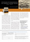 Research paper thumbnail of Strategies of Remembering in Greece Under Rome flyer