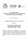 Research paper thumbnail of Call for papers "Common and Comparative Esotericisms: Western, Islamic, and Jewish"