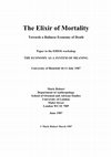 Research paper thumbnail of The elixir of mortality: towards a Balinese economy of death