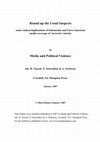 Research paper thumbnail of Round up the usual suspects: some radical implications of Indonesian and Euro-American media coverage of 'terrorist' attacks.