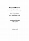 Research paper thumbnail of Beyond words: some thoughts about how Balinese argue.