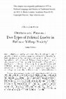 Research paper thumbnail of Orators and patrons: two types of political leader in Balinese village society