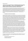 Research paper thumbnail of " Political Economy of 'Authoritarianism' and 'Right Wing Populism (long version)