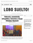 Research paper thumbnail of "Soberanía, acumulación, infrapolítica: Intercambio con Sergio Villalobos-Ruminott". (2015)