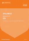 Research paper thumbnail of Cambridge Secondary 2 SyllabuS