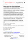 Research paper thumbnail of Louis Frieberg Post-doctoral Fellowship in East Asian Studies  201