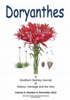 Research paper thumbnail of Doryanthes November 2013