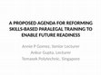 Research paper thumbnail of presentation slides - Paralegal Training in the Future - Annual Conference of the Australasian Law Teachers Association (ALTA), 2017