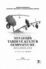 Research paper thumbnail of Salih Kaymakçı, Nevşehir’de Çanak Çömlek Kültürünün Geçmişi (İlk Tunç Çağ M.Ö. 3200-2000) I.Uluslararası Nevşehir Tarih ve Kültür Sempozyumu, Yıl 2011, Sayı 7, s.61-80