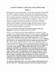 Research paper thumbnail of CHAPTER 3 ANCIENT INDIAN LITERATURE AND LANGUAGES PART 3.docx