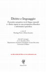 Research paper thumbnail of Diritto e linguaggio