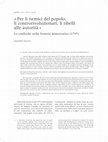 Research paper thumbnail of "Per li nemici del popolo, li controrivoluzionari, li ribelli alle autorità". Le confische nella Venezia democratica (1797), in MEFRIM 129-2 2017