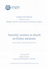 Research paper thumbnail of À chacun le sien : réflexions sur le choix des animaux sacrificiels dans le monde grec (Collège de France, 22-23 mai 2018)