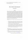 Research paper thumbnail of Bali is a Brand: A Critical Approach