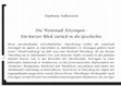 Research paper thumbnail of Die Weinstadt Kitzingen - Ein kurzer Blick zurück in die Geschichte