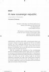 Research paper thumbnail of A new sovereign republic (of Australia): Living History in the Present