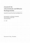 Research paper thumbnail of Heckl, R.: Überlegungen zu Form und Funktion der Zentralisationsformel im Konzept des samaritanischen Pentateuchs, zugleich ein Plädoyer für die Ursprünglichkeit der masoretischen Lesart, Zeitschrift für Altorientalische und Biblische Rechtsgeschichte 23, 2017, 191-208