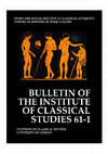 Research paper thumbnail of Sport and Social Identity in Classical Antiquity: Studies in Honour of Mark Golden, edited by Sinclair Bell and Pauline Ripat. [=Bulletin of the Institute of Classical Studies 61-1.] London: Institute of Classical Studies, 2018.