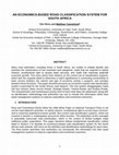 Research paper thumbnail of An economics-based road classification system for South Africa