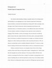 Research paper thumbnail of Writing that Isn't Pseudo-­‐Scripts in Comparative View