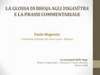 Research paper thumbnail of La glossa di Bhoja agli Yogasūtra e la prassi commentariale
[diapositive]