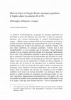 Research paper thumbnail of Marvin Gaye et Sergio Bruni : musique populaire à Naples dans les années 80 et 90. Métissages, influences, voyages