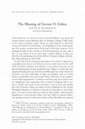 Research paper thumbnail of David B. Ruderman, “The Blessing of Gerson D. Cohen,” Jewish Quarterly Review, vol. 106, no. 4 (Fall 2016): 459-464