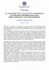 Research paper thumbnail of Convegno 70 ANNI DOPO, TRA UGUAGLIANZA E DIFFERENZA. Una riflessione sull'impatto del genere nella Costituzione e nel costituzionalismo, Università di Bergamo, 5 ottobre 2018