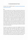 Research paper thumbnail of " Bir Yahudi Devleti Olarak İsrail " Üzerine