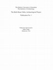 Research paper thumbnail of Mazar, A. 2006. Excavations at Tel Beth-Shean 1989 -1996, Volume I. From the Late Bronze Age  IIB to the Medieval Period. Jerusalem: Israel Exploration Society and the Hebrew University of Jerusalem.