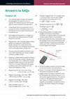 Research paper thumbnail of Answers to self-assessment questions Cambridge International A Level Physics Cambridge International AS and A Level Physics Chapter 28